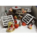 CW0514-frosty christmas village cake