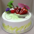 GF0331-strawberry couple cake