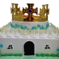 GF0347-royal crown 2tier birthday cake