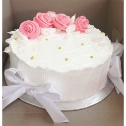 GF0504-classic pink rose cake