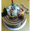 GF001XMAS 300gm Min Log Cake