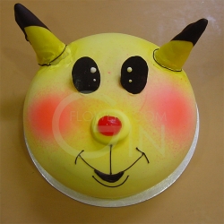 2-OC0255- I Love Pokemon Pikachu Cake