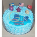 GF0025-Ocean Blue cake