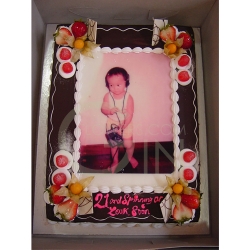 OC1145-Chocolate photo cake