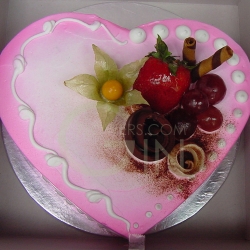 OC1172-Pink Heart Cake