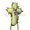 QF0545-funeral flower cross wreath