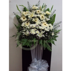 QF1194-white wreath flower